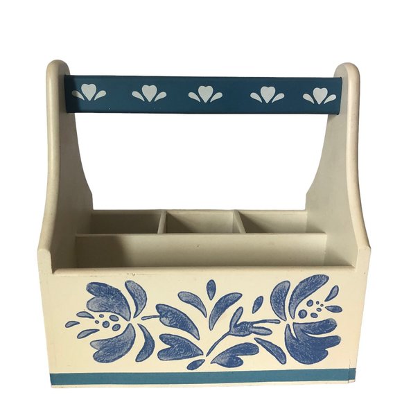 Pfaltzgraff Kitchen Pfaltzgraff Yorktowne Wood Flatware Caddy